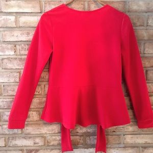 Bar lll Red Front Tie Top